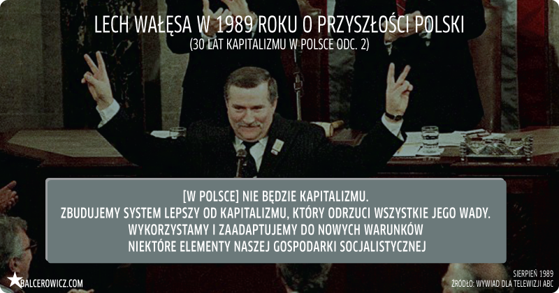 Lech Wałęsa w 1989 roku o przyszłości Polski
