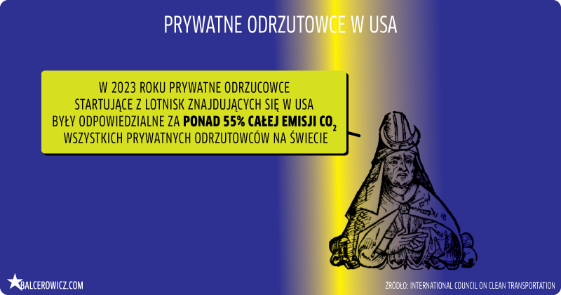 prywatne odrzutowce w USA